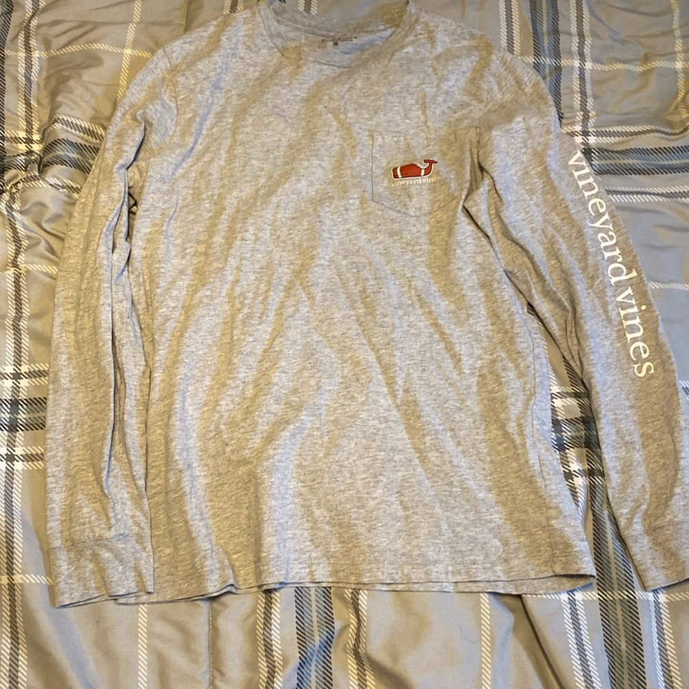 Vineyard Vines | Football whale boys long sleeve shirt |